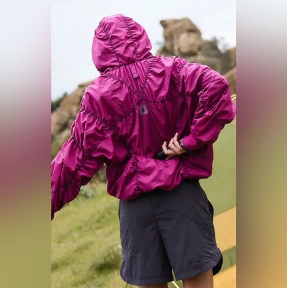 Free People FP Movement Happy Camper Pullover Misty Plum Windbreaker Jacket - Picture 2 of 15